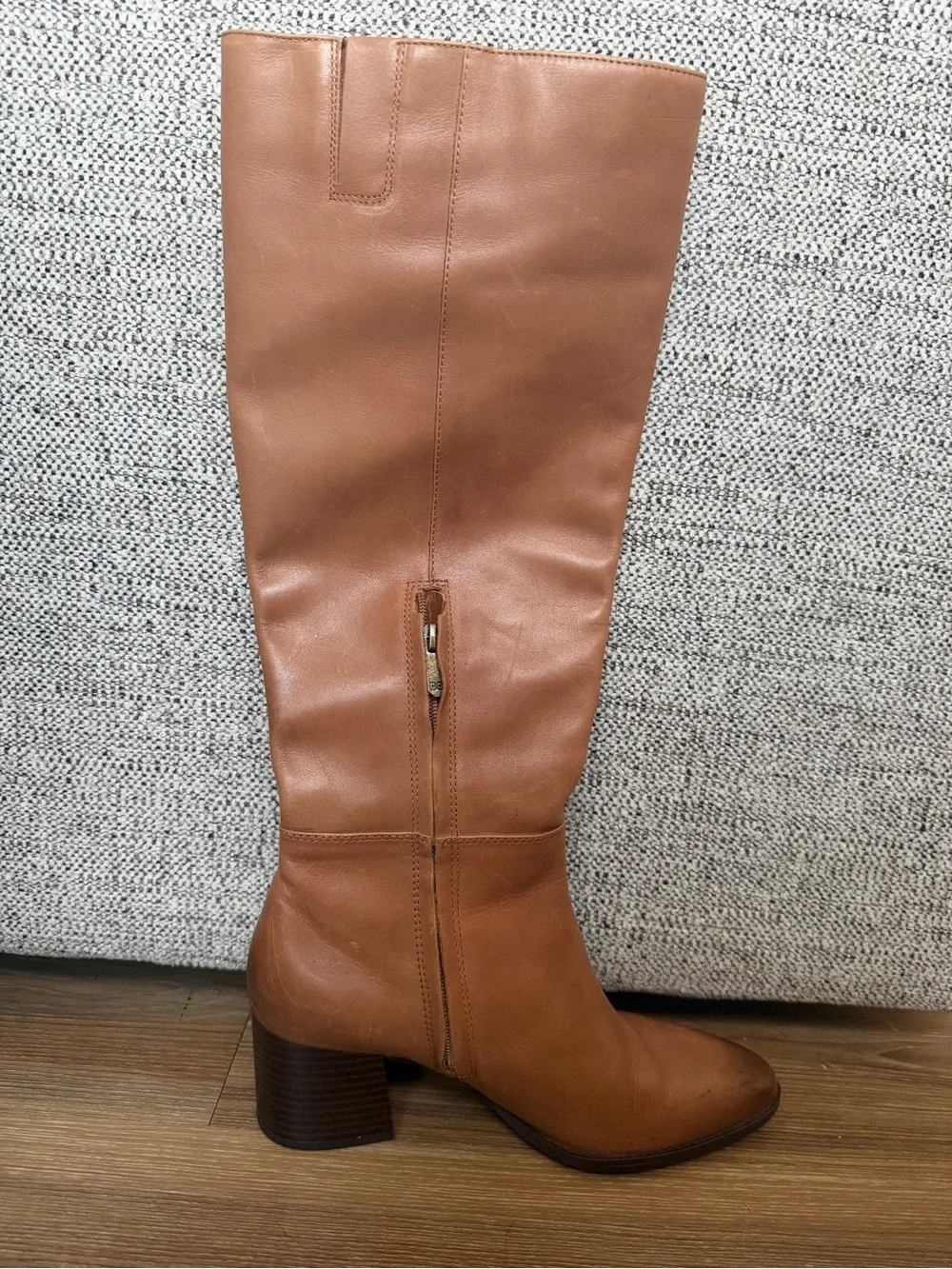 Sam Edelman Kerby Knee-High Boot in Tan Leather